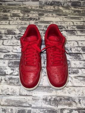 Mens Nike Air Force 1 '07 LV8 Ostrich Gym Red White 718152-603 Men’s Sz 11